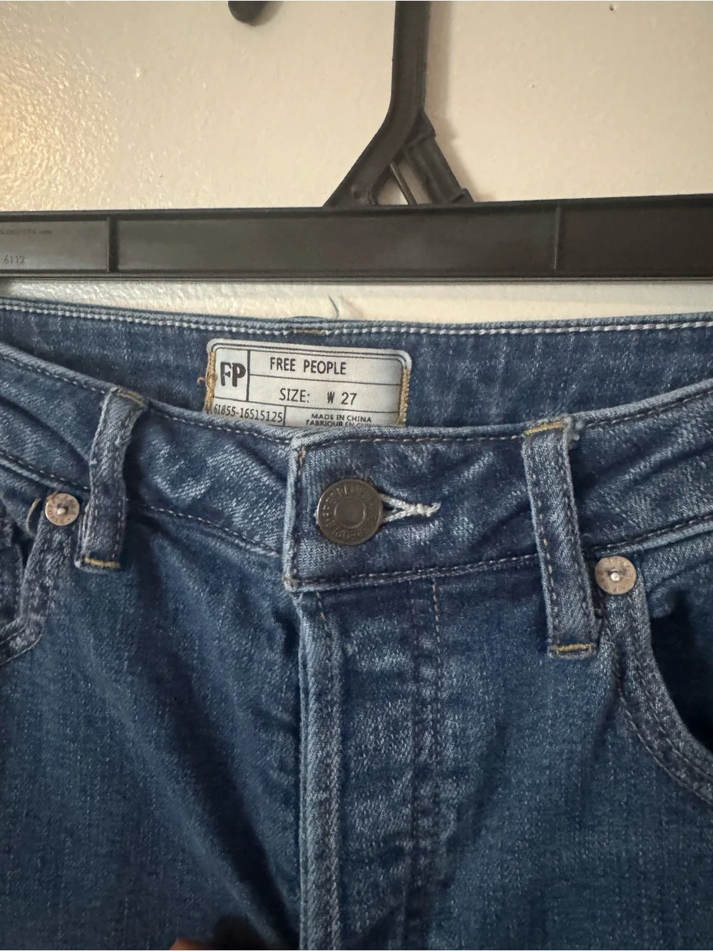 Free People baggy wide-leg cropped jeans 27